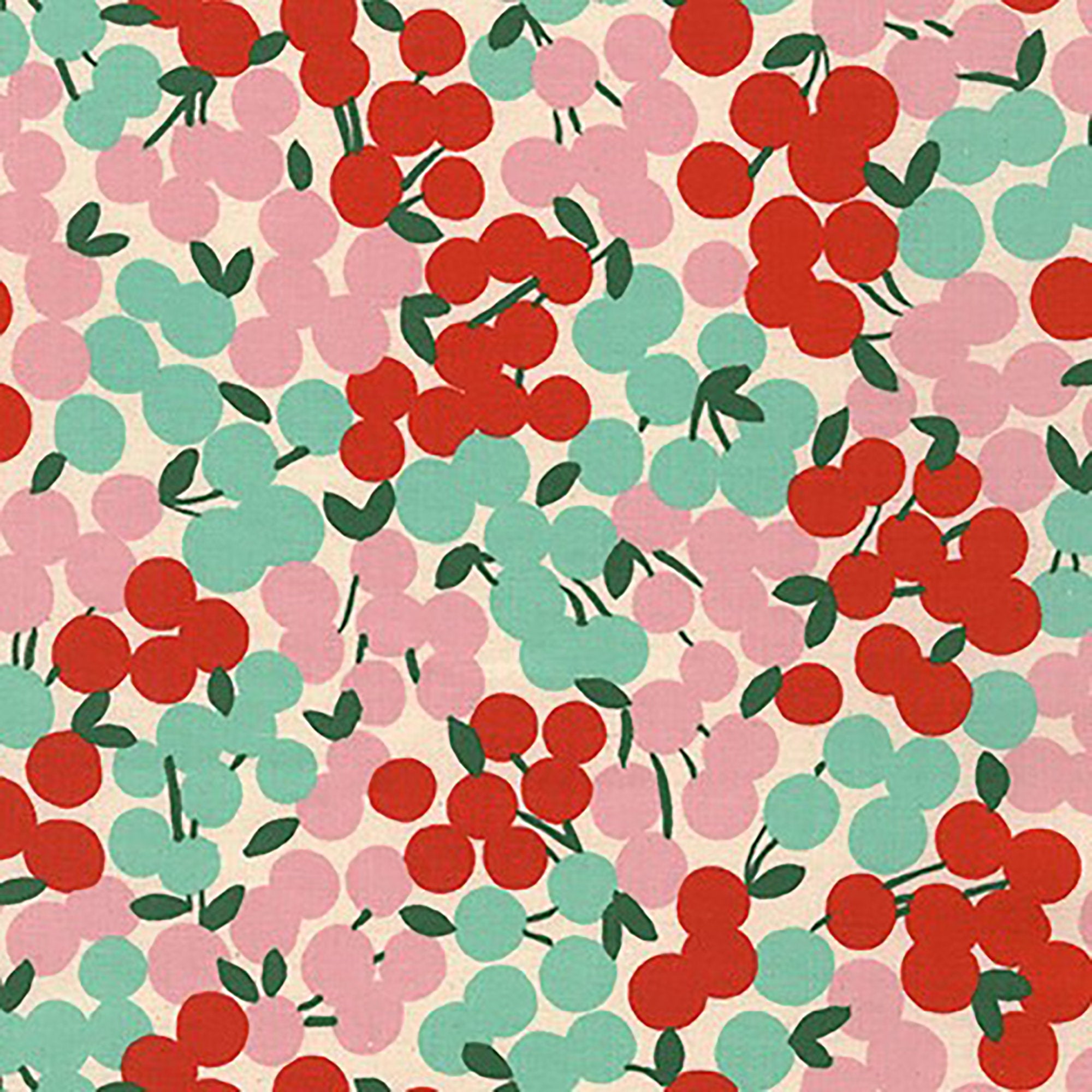 Cheery Blossom - Splatters Retro Fabric