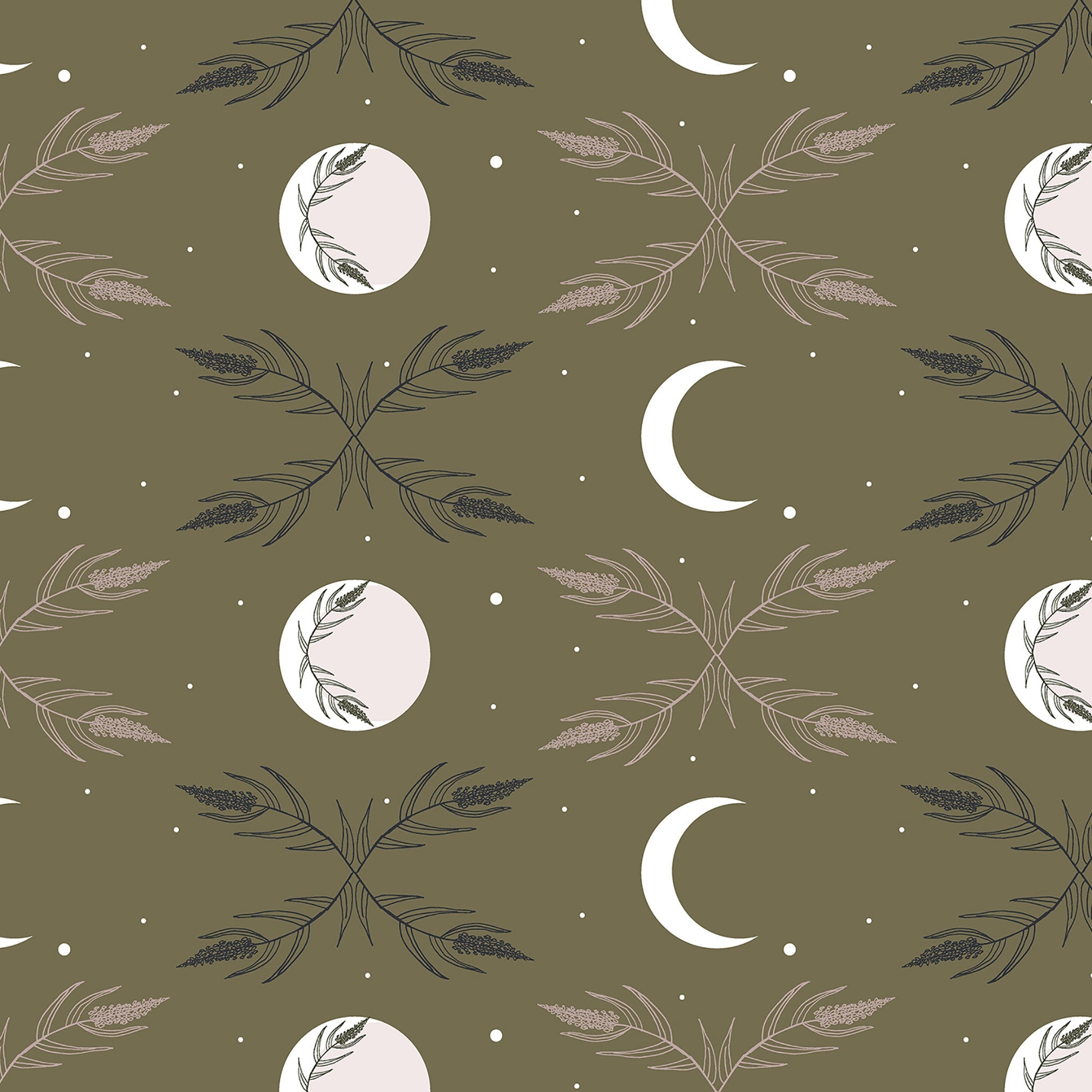 Camp Creek - Harvest Moon Dark Olive Fabric