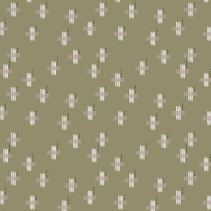 Camp Creek - Hashmarks Forest Floor Fabric