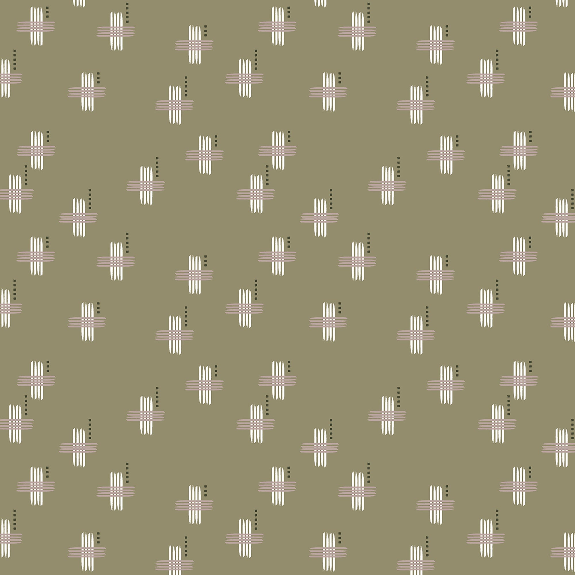 Camp Creek - Hashmarks Forest Floor Fabric