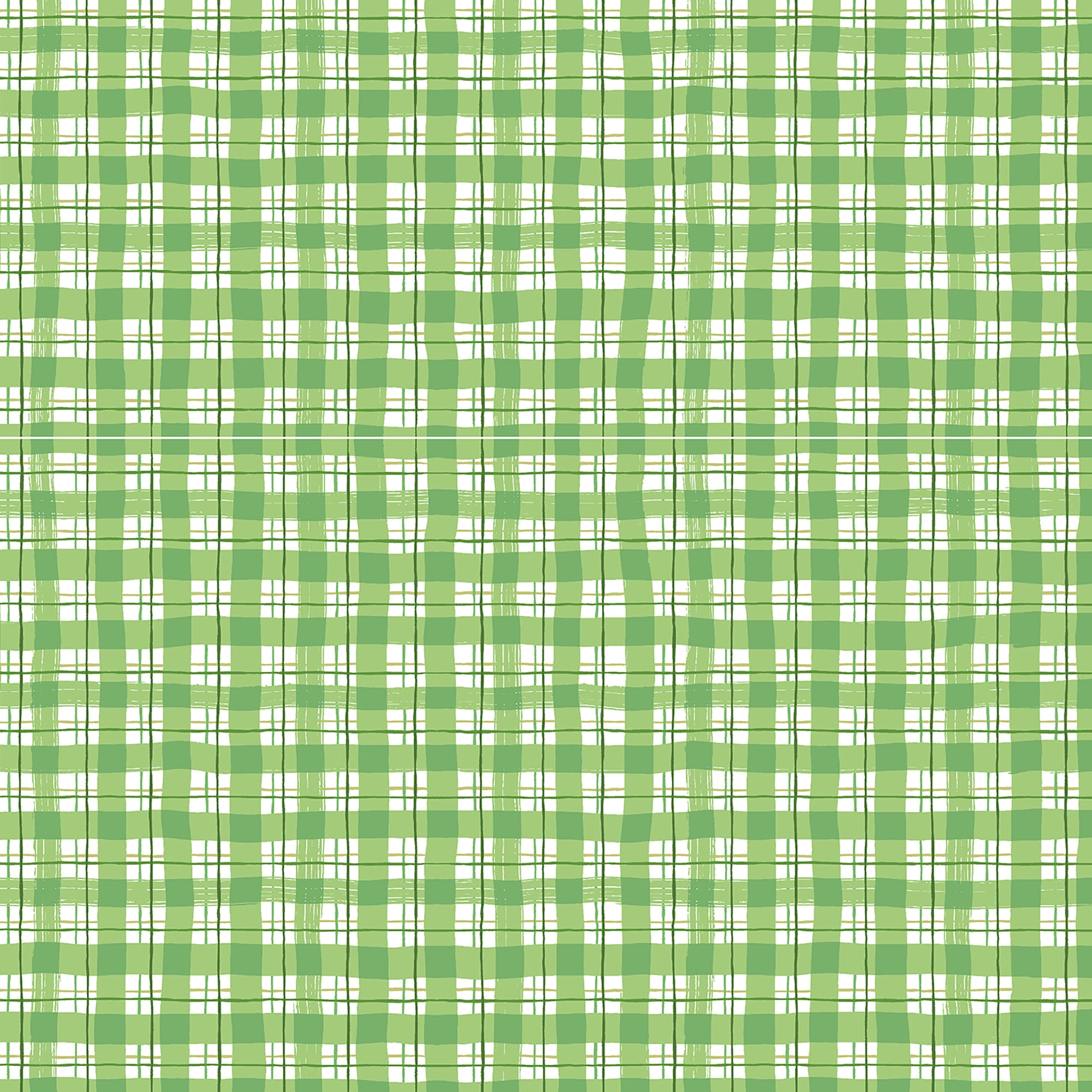 Under the Apple Tree - Picnic Spring Green Fabric