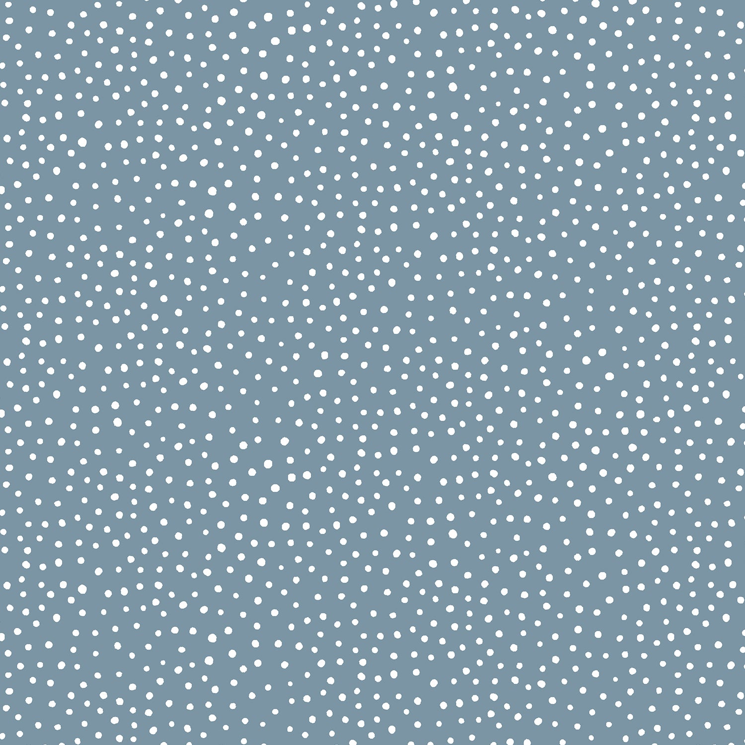 Happiest Dots - Slate Blue Fabric