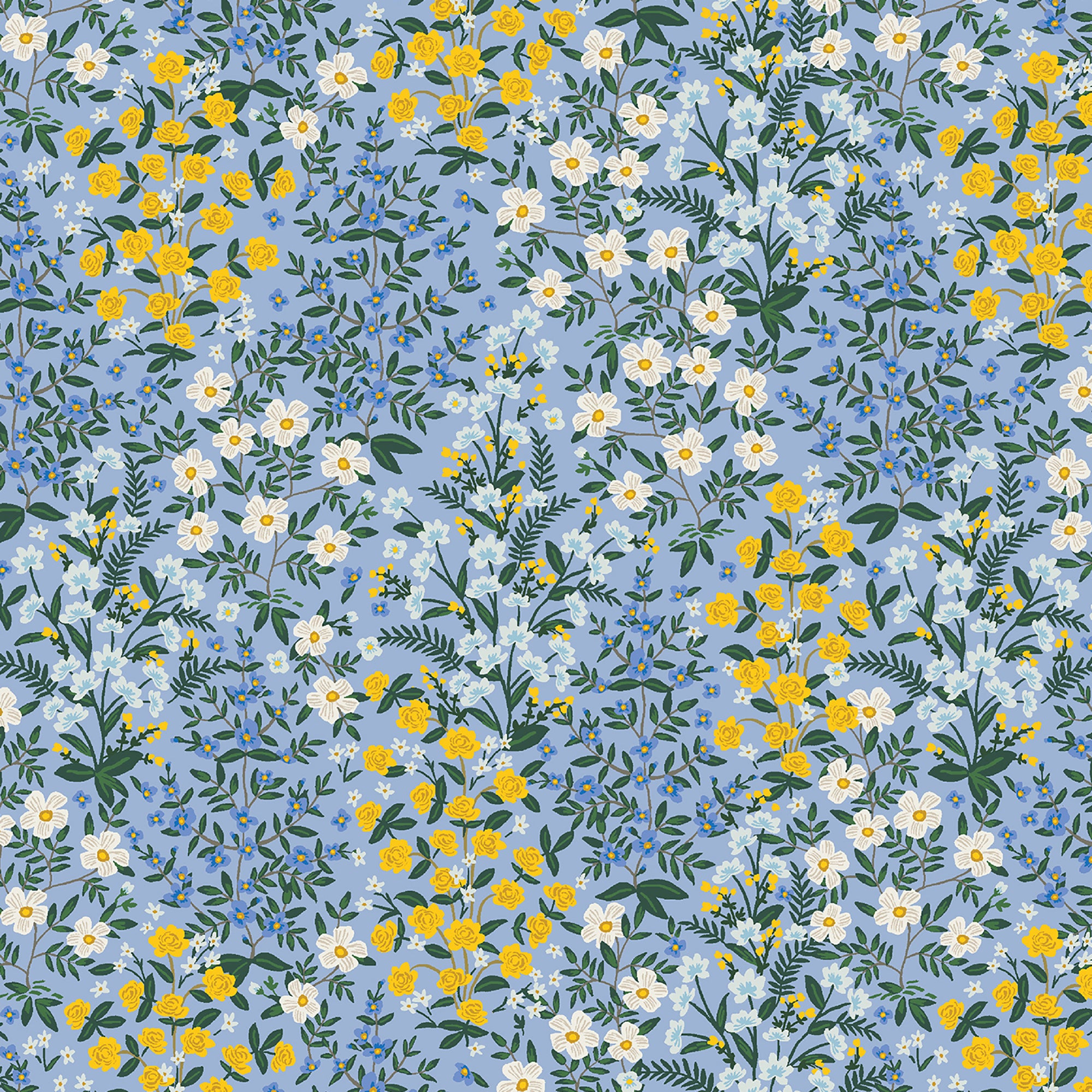 Camont - Wildwood Garden Blue Fabric
