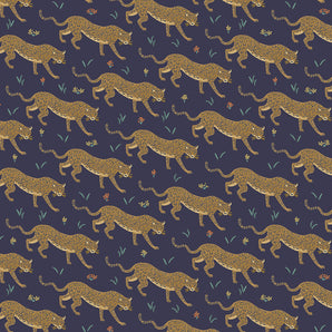 Camont - Jaguar Navy Metallic Fabric