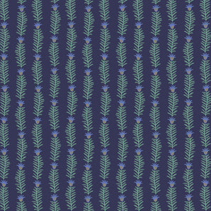 Camont - Rousseau Vine Navy Metallic Fabric