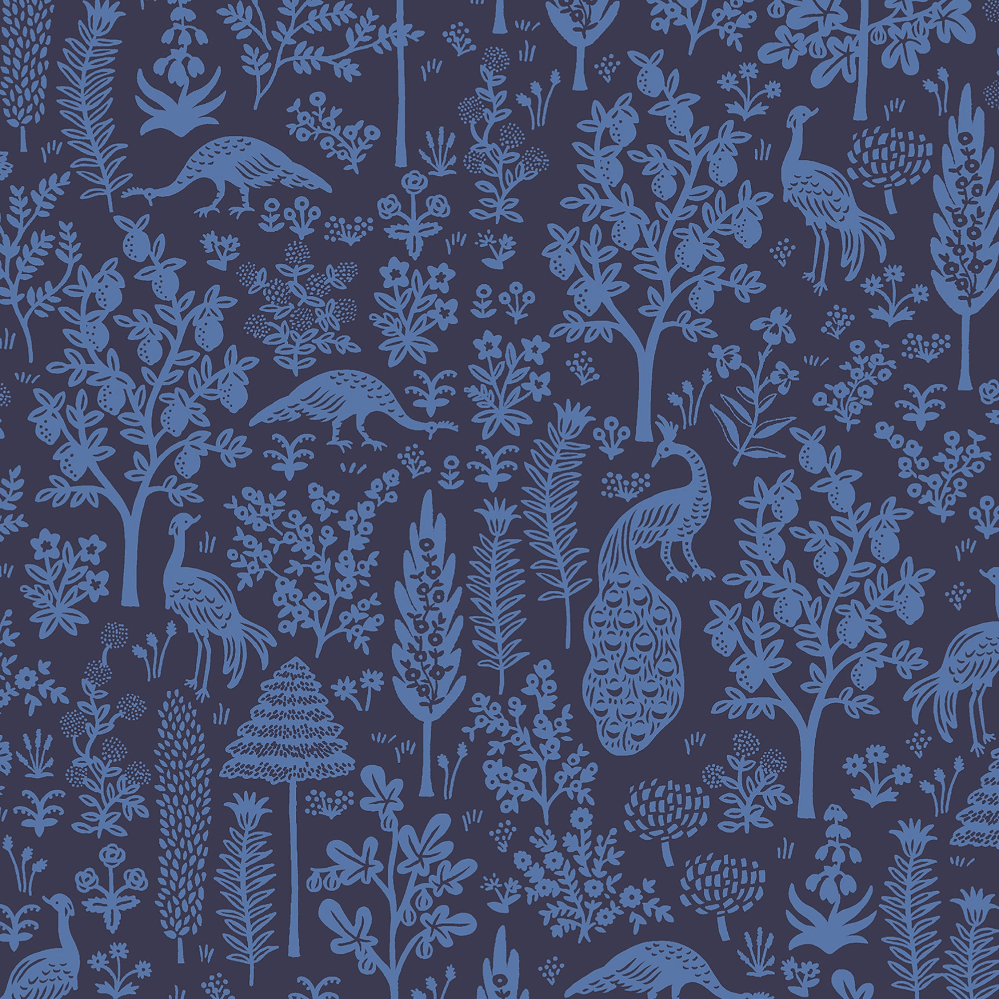 Camont - Menagerie Silhouette Navy Fabric