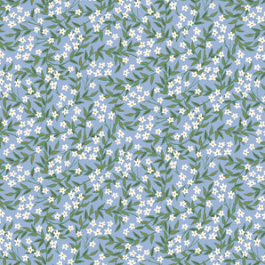 Bramble - Daphne Blue Metallic Fabric